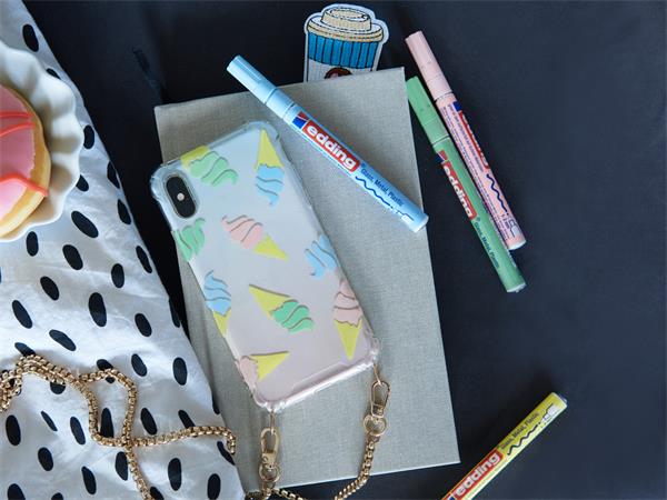 Lakkmarker, 1-2 mm, EDDING "751", rózsaszín