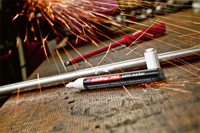 Lakkmarker, 2-3 mm, EDDING "790", ezüst