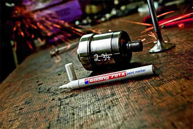 Lakkmarker, 1-2 mm, EDDING "791", piros