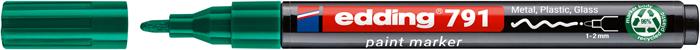 Lakkmarker, 1-2 mm, PCR, EDDING "791", zöld
