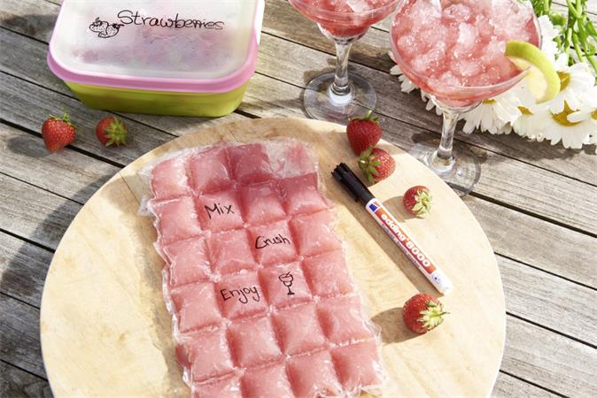 Alkoholos marker, 1 mm, kúpos, EDDING "8000 Freeze", fekete