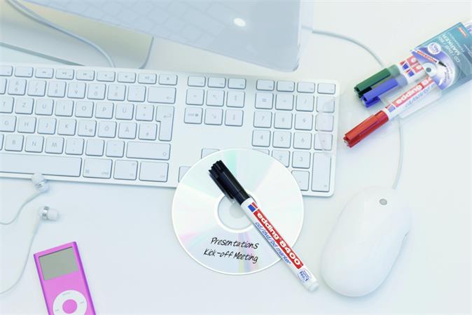 Alkoholos marker, CD/DVD, 0,5-1 mm, EDDING "8400", kék