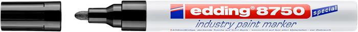 Lakkmarker, 2-4 mm, EDDING, "8750", fekete