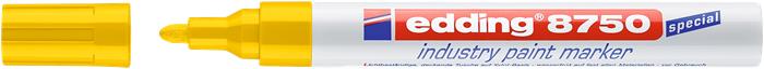 Lakkmarker, 2-4 mm, EDDING, "8750", sárga