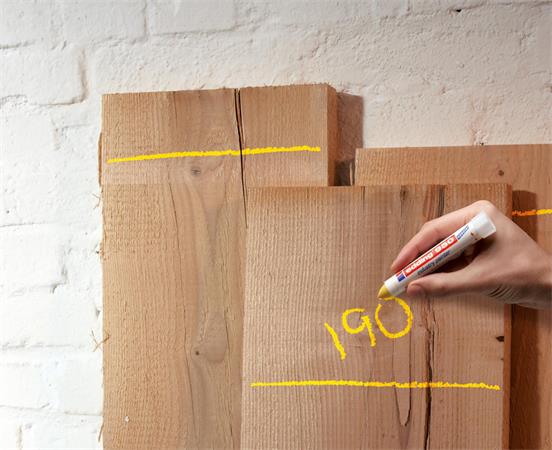 Jelölő marker, 10 mm, kúpos, EDDING "950", fekete