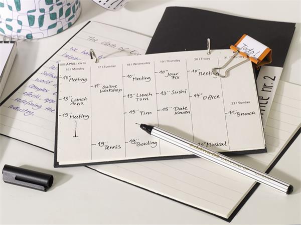 Tűfilc, 0,3 mm, EDDING "89 Office Liner", fekete