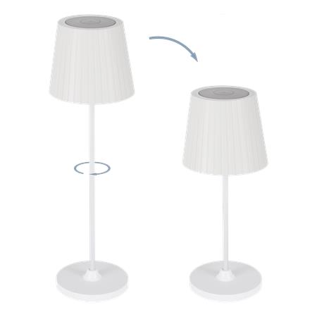 Akkus asztali lámpa, USB, LED 3,8W EGLO "Cabozo" fehér