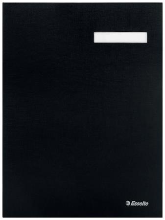 Aláírókönyv, A4, 20 részes, karton, ESSELTE, fekete