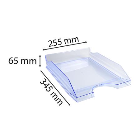 Irattálca, műanyag, A4, EXACOMPTA "Linicolor®", jégkék