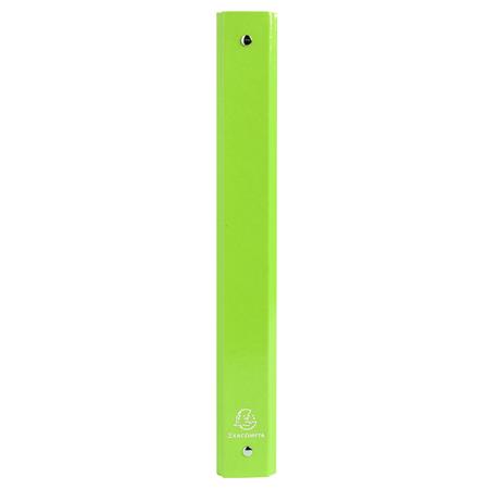 Gyűrűs könyv, 4 gyűrű, 40 mm, A4, karton, EXACOMPTA "Iderama", lime
