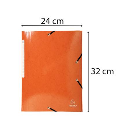 Gumis, mappa, karton, A4, EXACOMPTA "Iderama", narancs