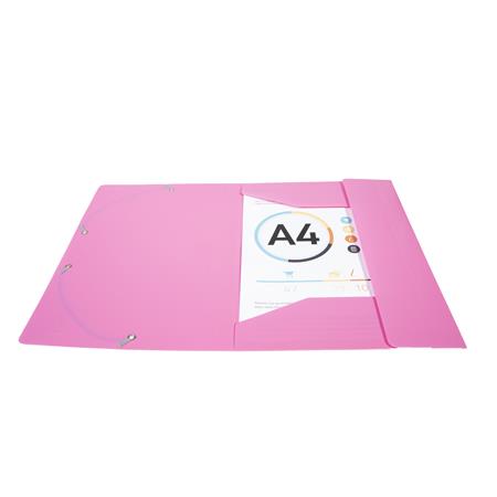 Gumis mappa, PP, A4, EXACOMPTA "Opak", fukszia