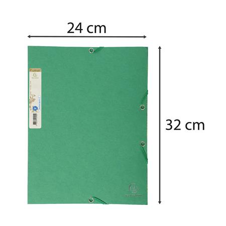 Gumis mappa, karton, A4, EXACOMPTA "Forever®", zöld
