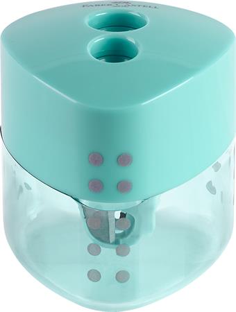 Hegyező display, kétlyukú, FABER-CASTELL, "Grip Auto", vegyes pasztell színek