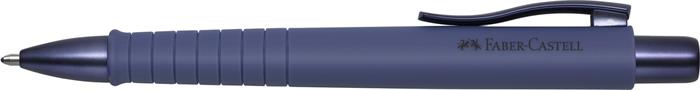 Golyóstoll, 0,7 mm, nyomógombos tolltest, kék alkonyat tolltest, FABER-CASTELL "Poly Ball Urban", kék