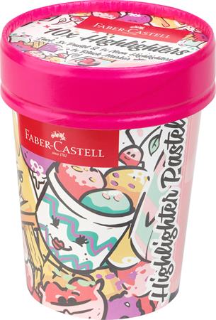 Szövegkiemelő, 1-5 mm, FABER-CASTELL "Textliner 46", 10 különböző pasztell szín