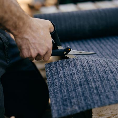 Olló, barkács, 21 cm, FISKARS "Amplify", fekete