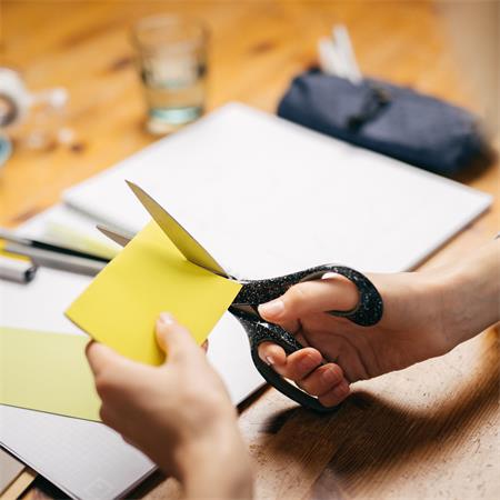 Olló, általános, 20 cm, FISKARS "Grad Teen Spray", fekete