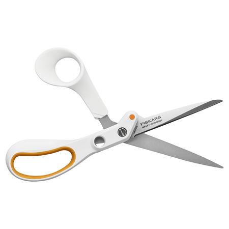 Varróolló, 21 cm, FISKARS "Amplify", fehér