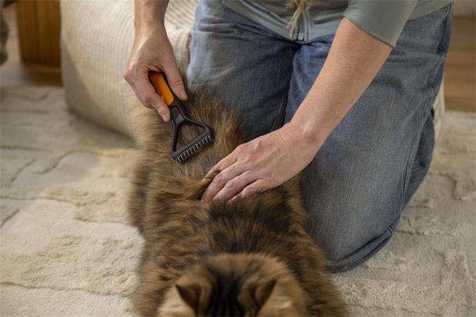 Kisállat fésú, gubancbontó, FISKARS "PetCare"