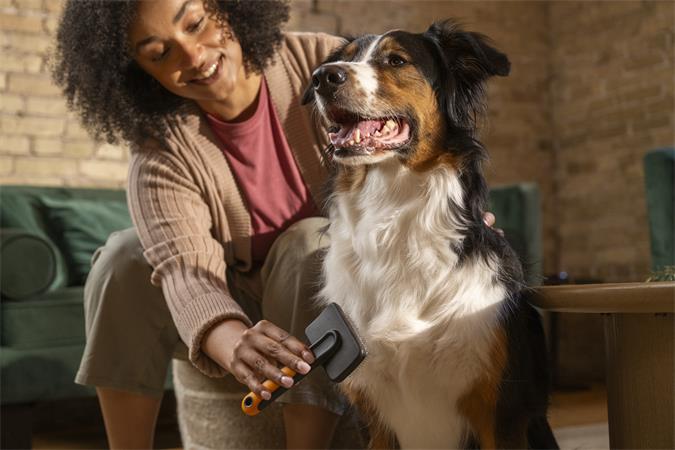 Kisállat kefe, bontó, FISKARS "PetCare"
