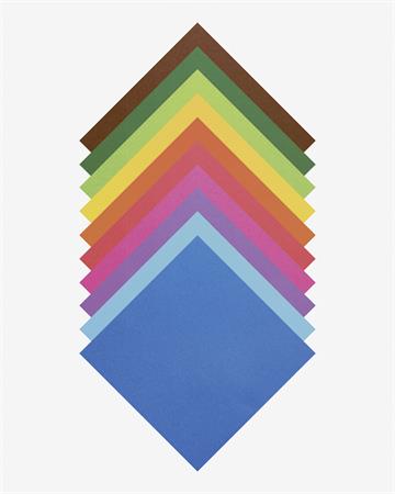 Origami papír, 20x20 cm, 70 g, 100 lap, FOLIA, vegyes színek