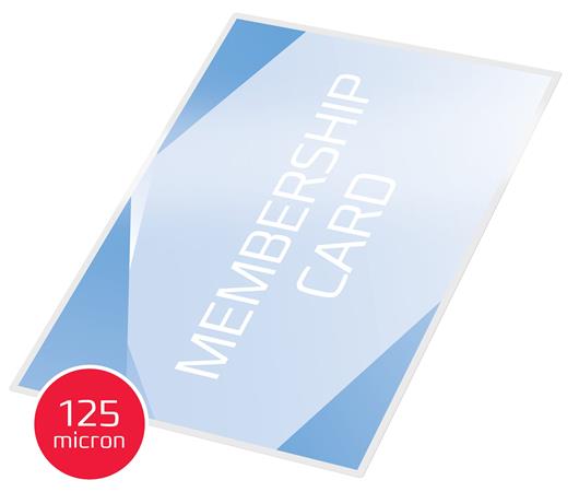 Meleglamináló fólia, 125 mikron, 65x95mm, fényes, GBC