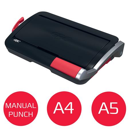 Spirálozógép, műanyag spirálkötéshez, manuális, 165 lap, GBC "CombBind CB12"