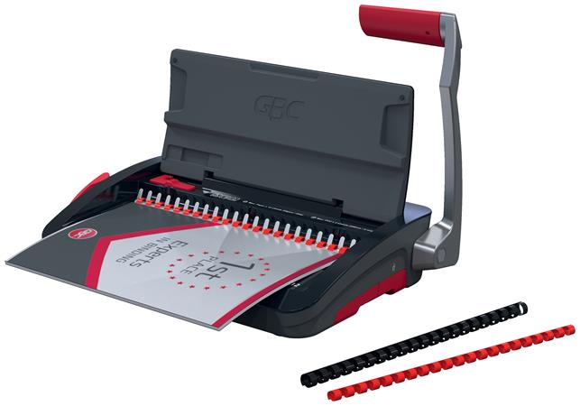 Spirálozógép, műanyag spirálkötéshez, manuális, 165 lap, GBC "CombBind CB12"