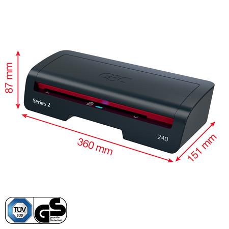 Laminálógép, A4, 75-125 mikron, GBC "240 Home Office"
