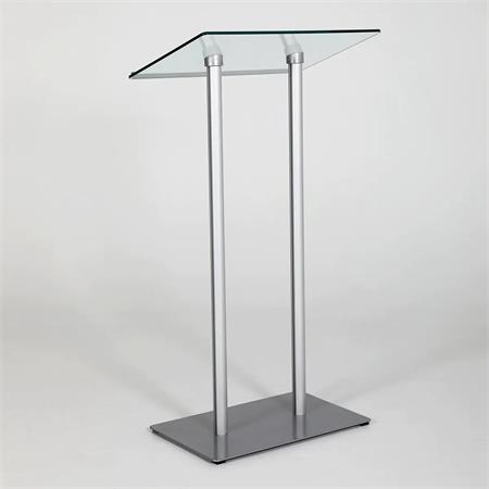 Előadói pulpitus, üveg fedlap, 111 cm