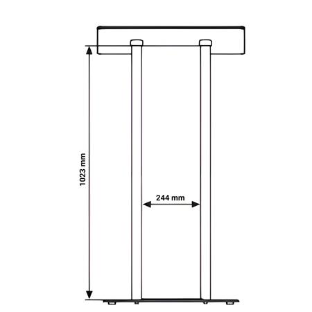 Előadói pulpitus, üveg fedlap, előlappal, 111 cm