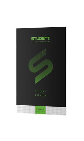 Füzet, tűzött, A4, kockás, 32 lap, ICO "Student Premium", fekete