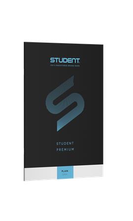 Füzet, tűzött, A4, sima, 32 lap, ICO "Student Premium", fekete