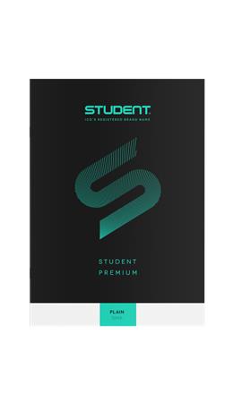 Füzet, tűzött, A4, sima, 32 lap, ICO "Student Premium", fekete