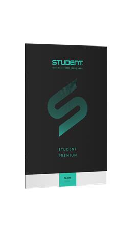Füzet, tűzött, A4, sima, 32 lap, ICO "Student Premium", fekete