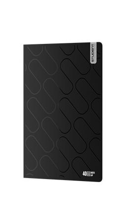 Füzet, tűzött, A4, vonalas, 40 lap, ICO "Student Premium", vegyes színek