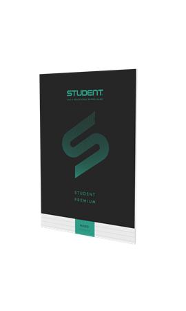 Füzet, tűzött, A4, vonalas, 32 lap, ICO "Student Premium", fekete