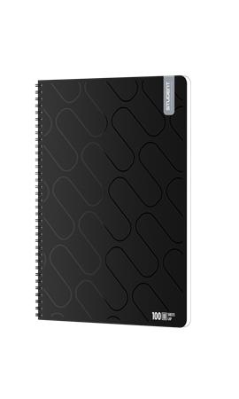 Spirálfüzet, A4, négyzethálós, 100 lap, ICO "Student Premium", vegyes színek