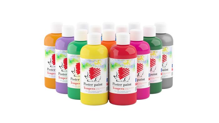 Tempera, 500 ml, ICO "Süni", világosbarna