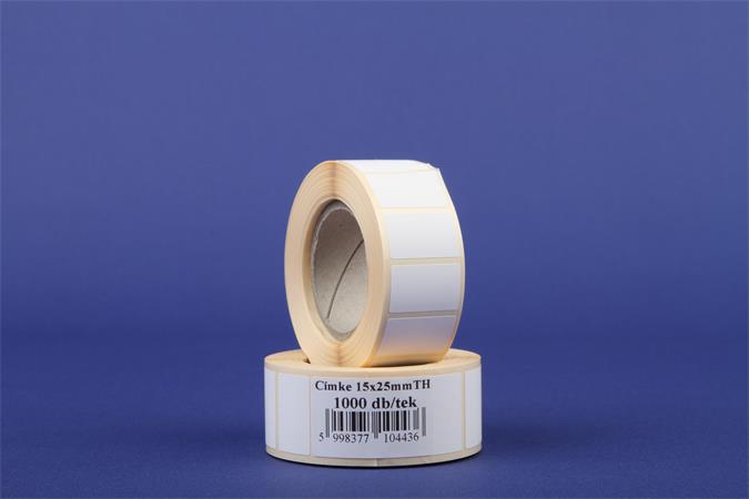 Etikett, thermo, 15x25 mm, 1000 etikett/tekercs