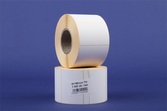 Etikett, thermo, 40x58 mm, 1000 etikett/tekercs
