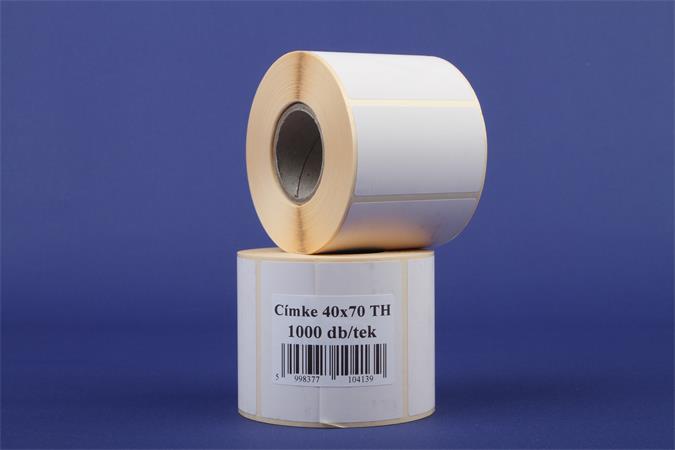 Etikett, thermo, 40x70 mm, 1000 etikett/tekercs