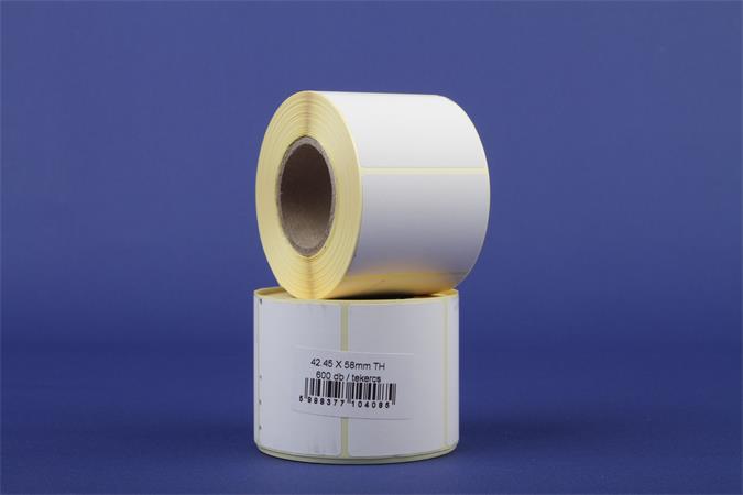 Etikett, thermo, 43x58 mm, 600 etikett/tekercs
