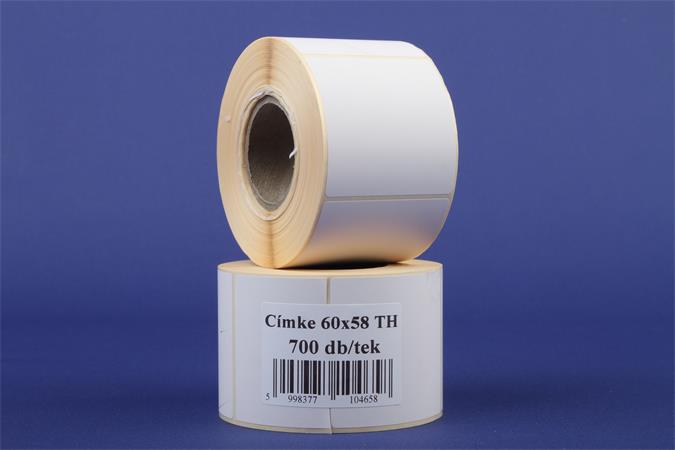 Etikett, thermo, 60x58 mm, 700 etikett/tekercs