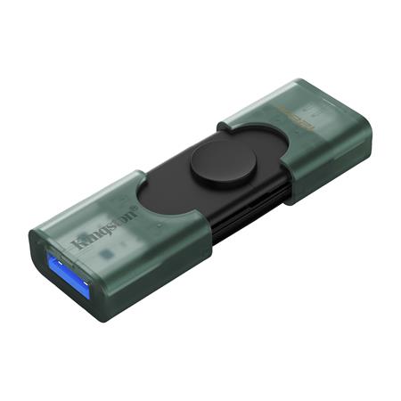 Pendrive, 128GB, USB 3.2 Gen1, USB-A/USB-C, KINGSTON "DataTraveler Duo"