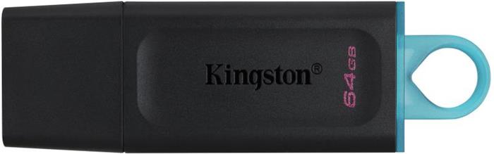 Pendrive, 64GB, USB 3.2, KINGSTON "DataTraveler Exodia", fekete-kék
