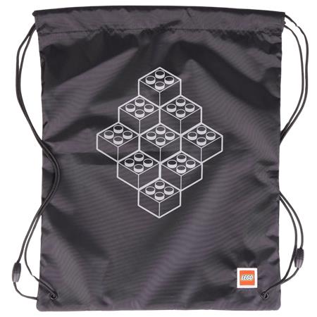 Tornazsák, LEGO "Bricks", fekete-mintás