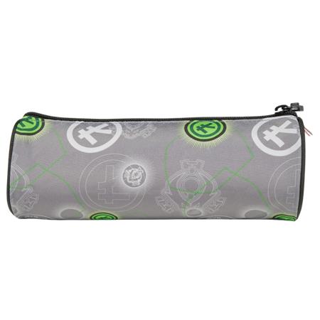 Tolltartó, henger alakú, cipzáras, LEGO "Ninjago Elemental Master of Energy", szürke-mintás