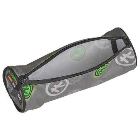 Tolltartó, henger alakú, cipzáras, LEGO "Ninjago Elemental Master of Energy", szürke-mintás